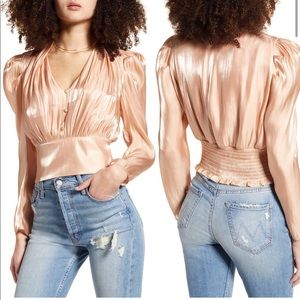 Leith Shine long sleeve blouse